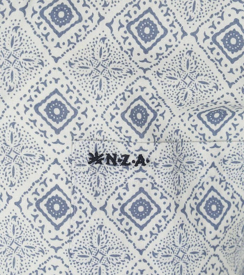 new zealand auckland NZA Overhemd Karson Linnen Blend Blauw