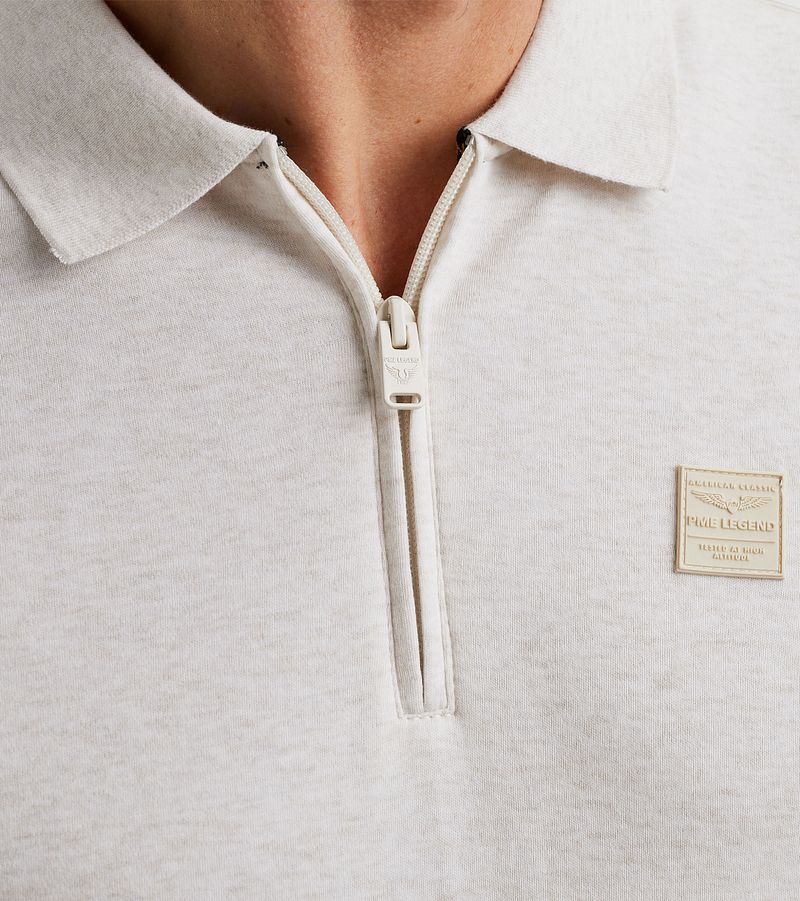PME Legend Half-Zip Poloshirt Interlock Ecru