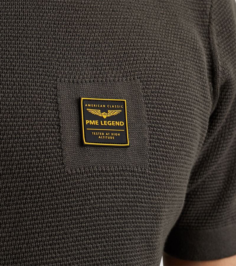PME Legend Poloshirt Knitted Beluga Groen
