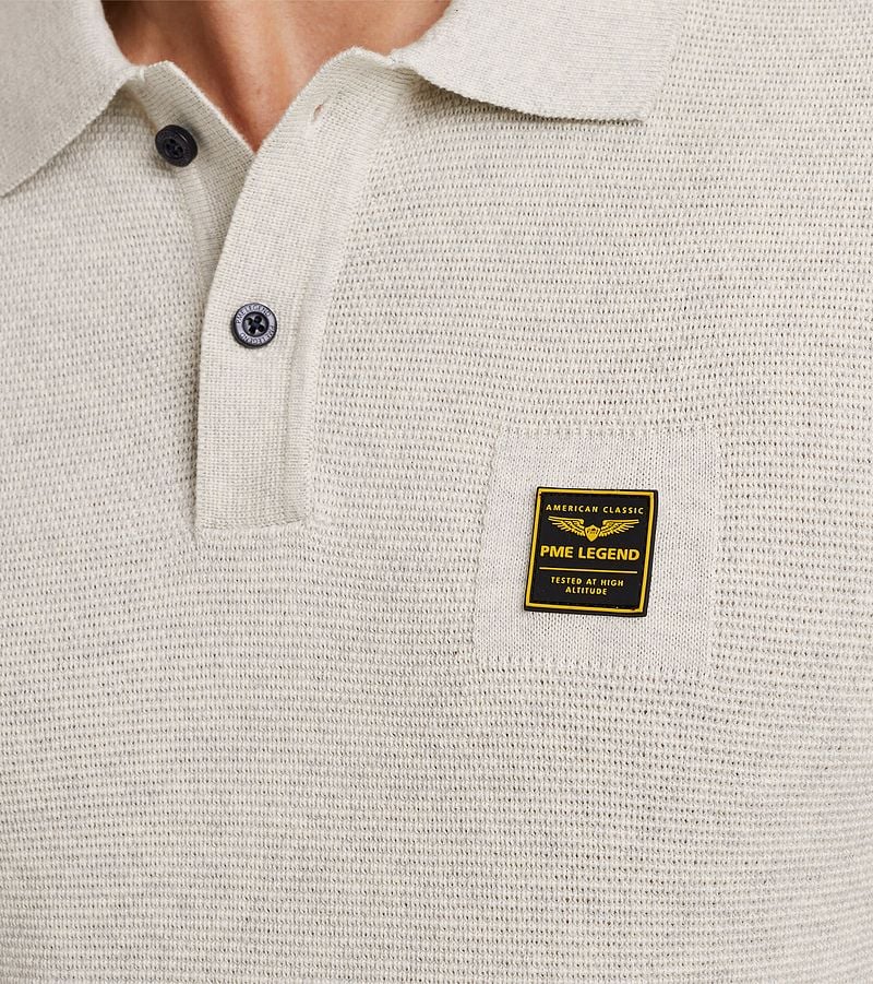 PME Legend Poloshirt Knitted Ecru