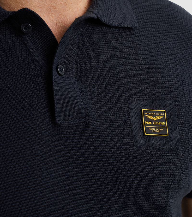 PME Legend Poloshirt Knitted Navy