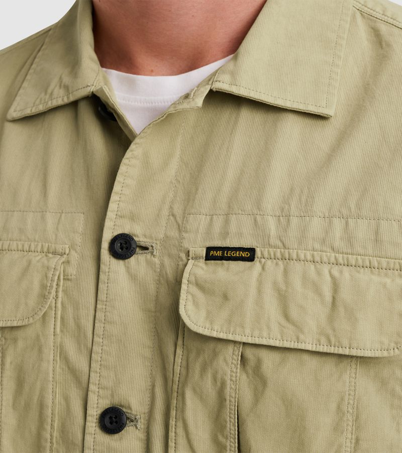 PME Legend Short Sleeve Overhemd Bedford Groen