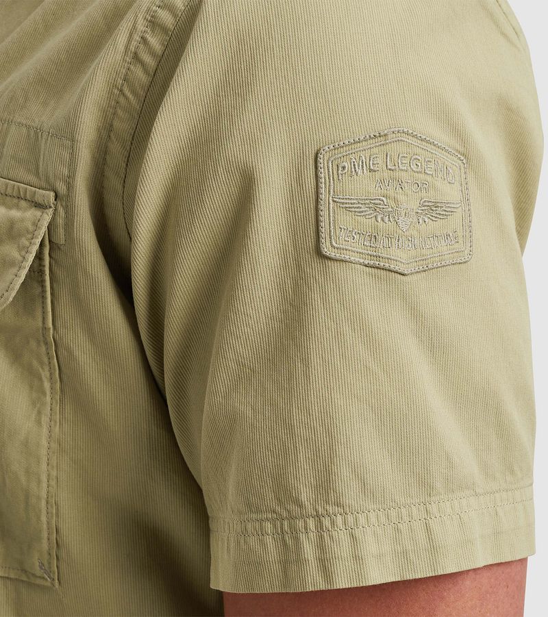 PME Legend Short Sleeve Overhemd Bedford Groen