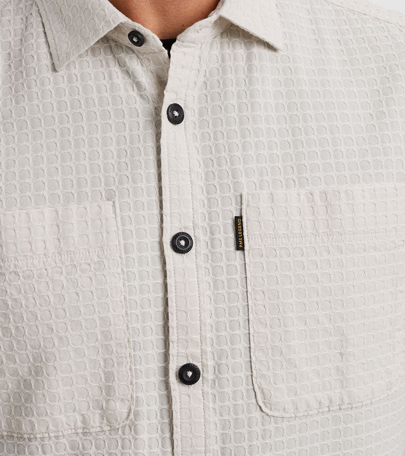 PME Legend Short Sleeve Overhemd Dobby Off White