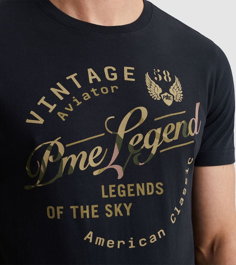 PME Legend T-Shirt Logo Artwork Navy
