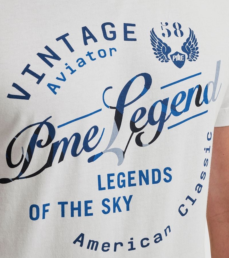 PME Legend T-Shirt Logo Artwork Wit