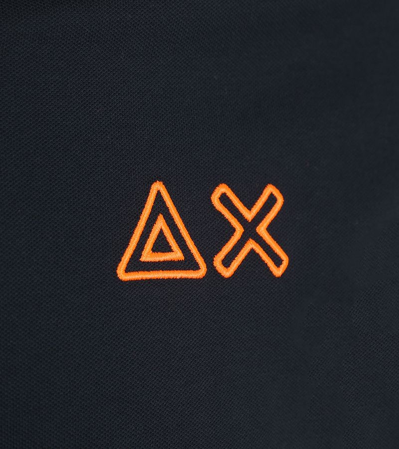 Sun68 Poloshirt Logo Fluo Navy