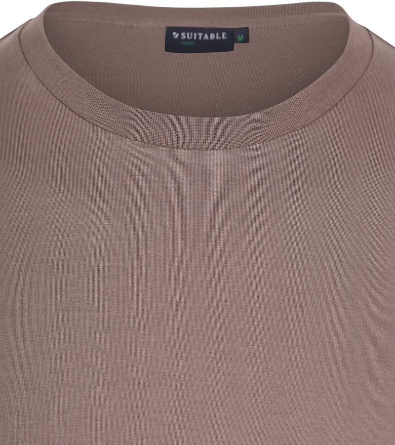 Suitable Respect Longsleeve Heavy T-shirt Taupe - Größe L günstig online kaufen