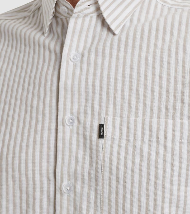 Vanguard Overhemd Dobby Streep Beige