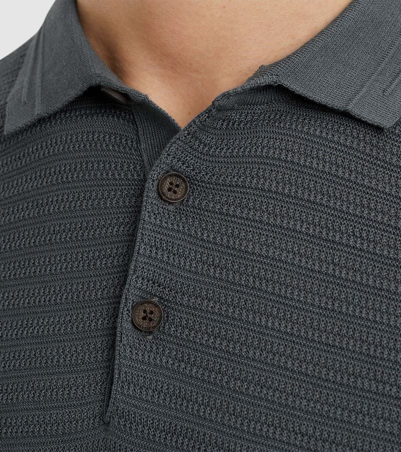 Vanguard Poloshirt Structuur Dark Slate