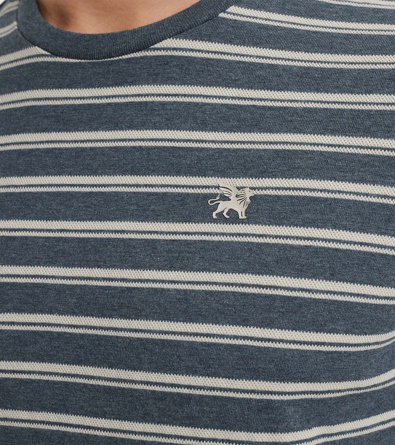 Vanguard T-Shirt Jersey Melange Blauw