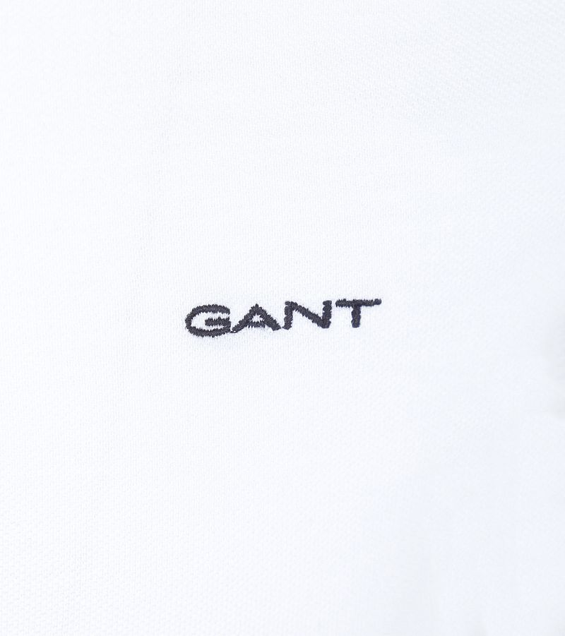 Gant Tipping Piqué Poloshirt Weiß - Größe L günstig online kaufen