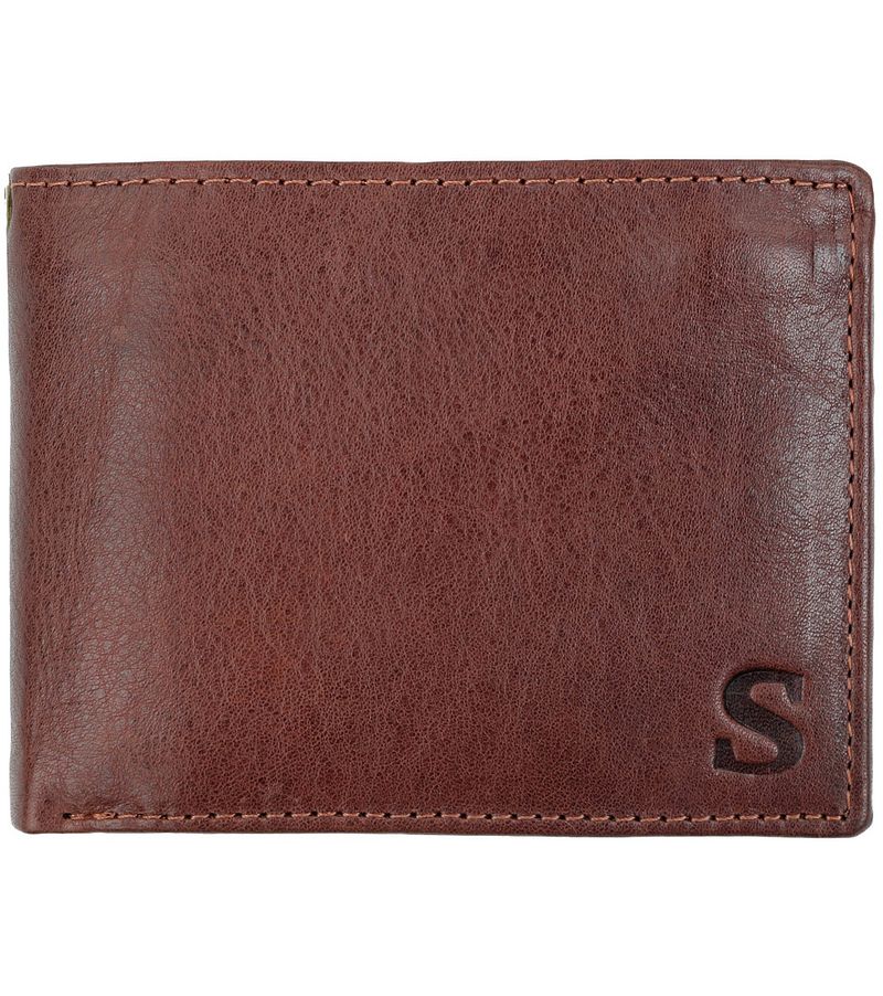 Suitable Portefeuille Cuir Anti Skim Marron
