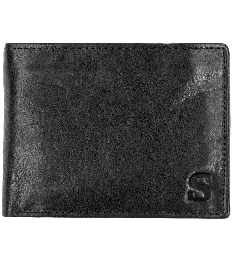Suitable Portefeuille en cuir noir Anti Skim  Noir