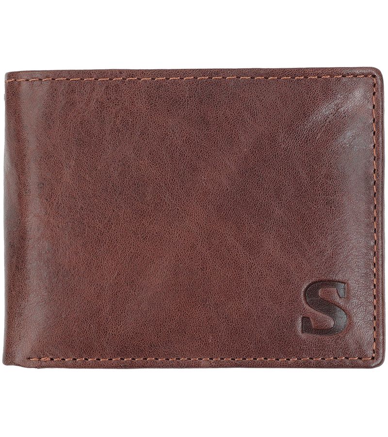 Suitable Portefeuille Dax Cuir Anti Skim  Marron