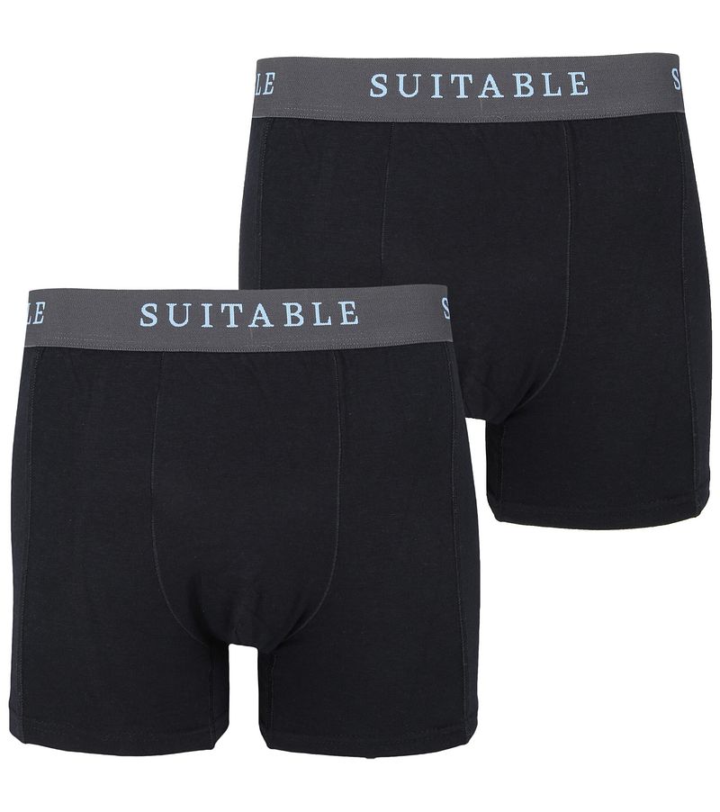 Suitable Boxers Lot de 2 Bambou  Noir taille M