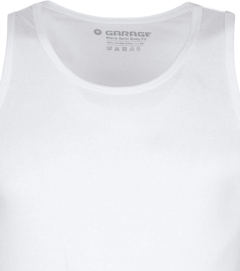 Garage Stretch Basic Singlet Weiß - Größe XXL günstig online kaufen