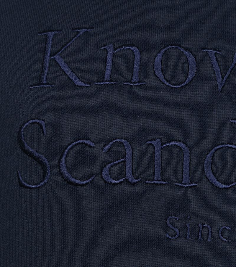 KnowledgeCotton Apparel Pullover Elm Navy - Größe L günstig online kaufen