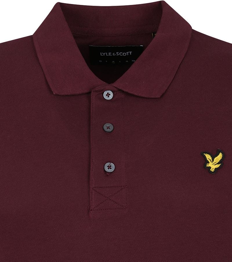 Lyle and Scott Poloshirt Burgundy - Größe S günstig online kaufen