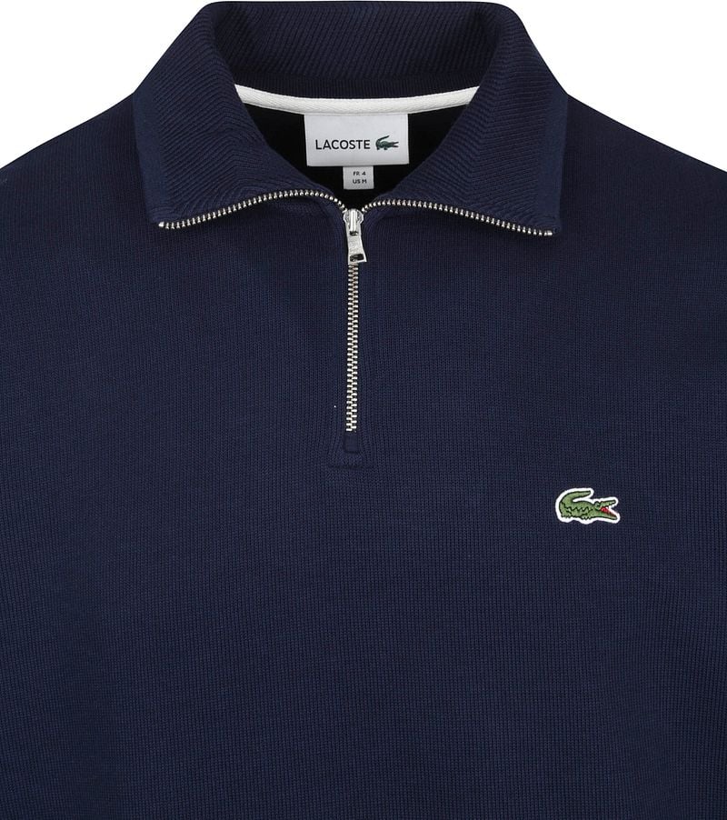 Lacoste Pullover Zipper Dunkelblau - Größe L günstig online kaufen