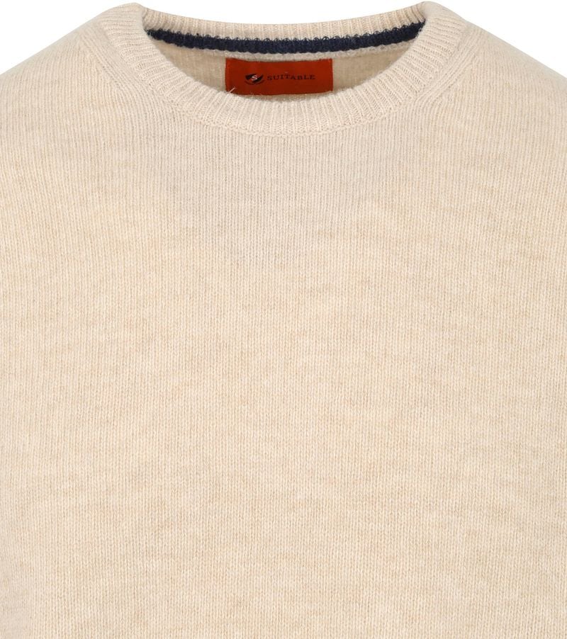 Suitable Pullover Wolle O-Neck Beige - Größe XL günstig online kaufen