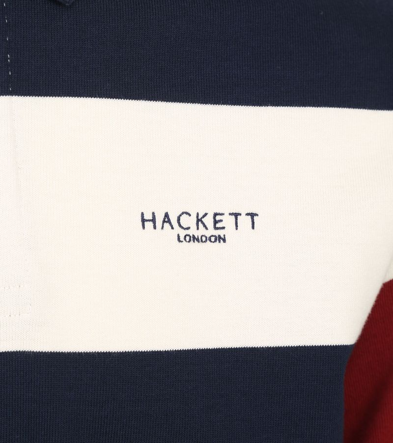 Hackett Polo Rugbyshirt Donderblauw