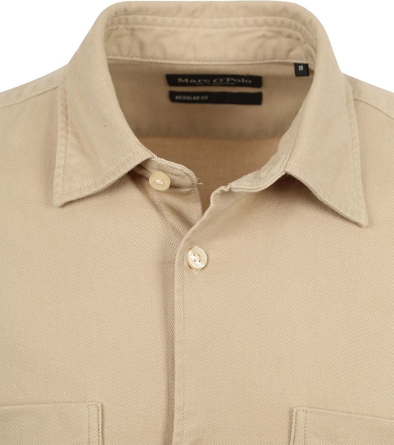 Marc O'Polo Flanell Twill Hemd Beige - Größe L günstig online kaufen