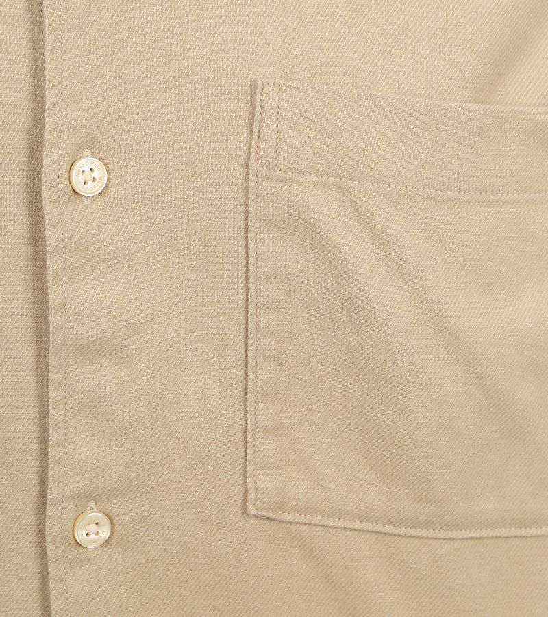 Marc O'Polo Overhemd Twill Flanel Beige
