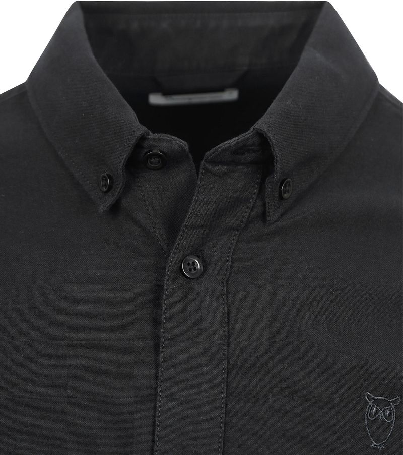 KnowledgeCotton Apparel Overhemd Zwart