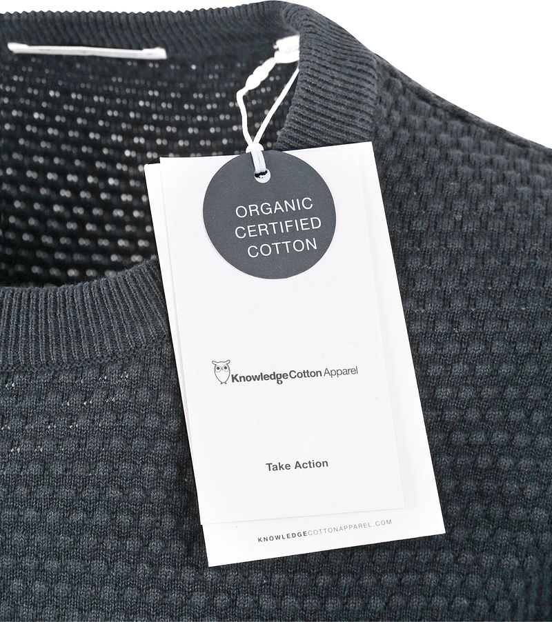 KnowledgeCotton Apparel Trui Vagn Antraciet
