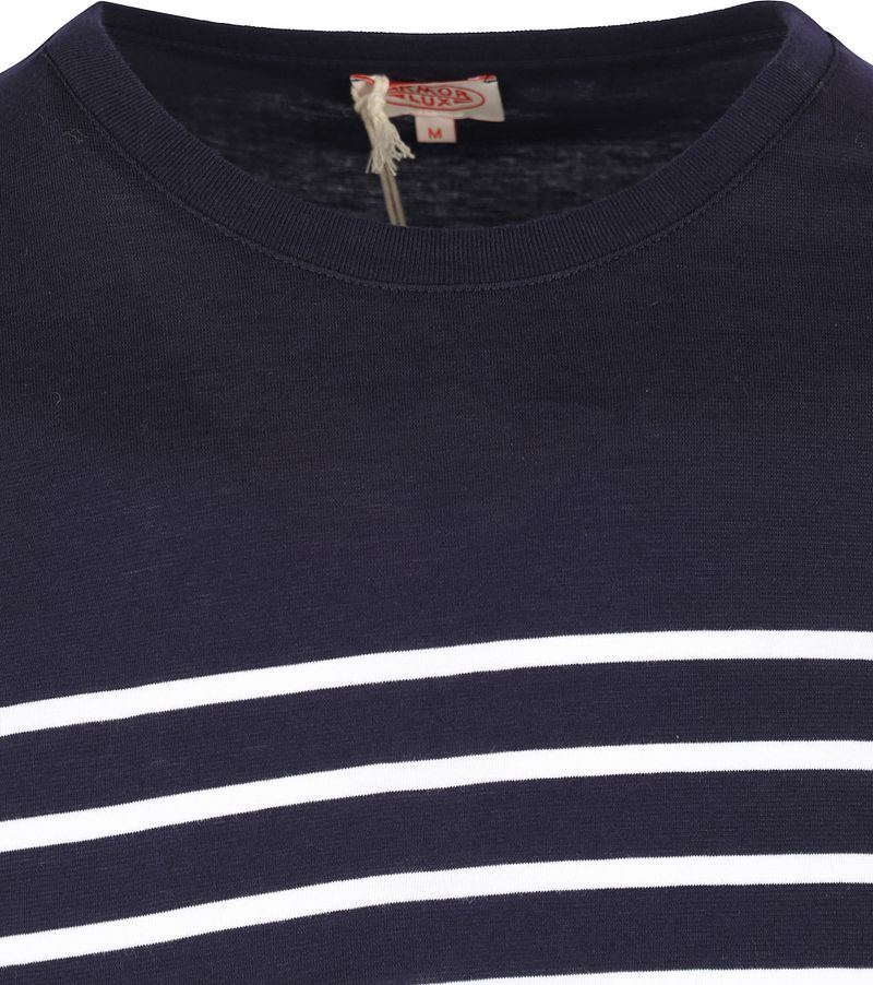 Armor-lux Port-Louis T-Shirt Strepen Donkerblauw