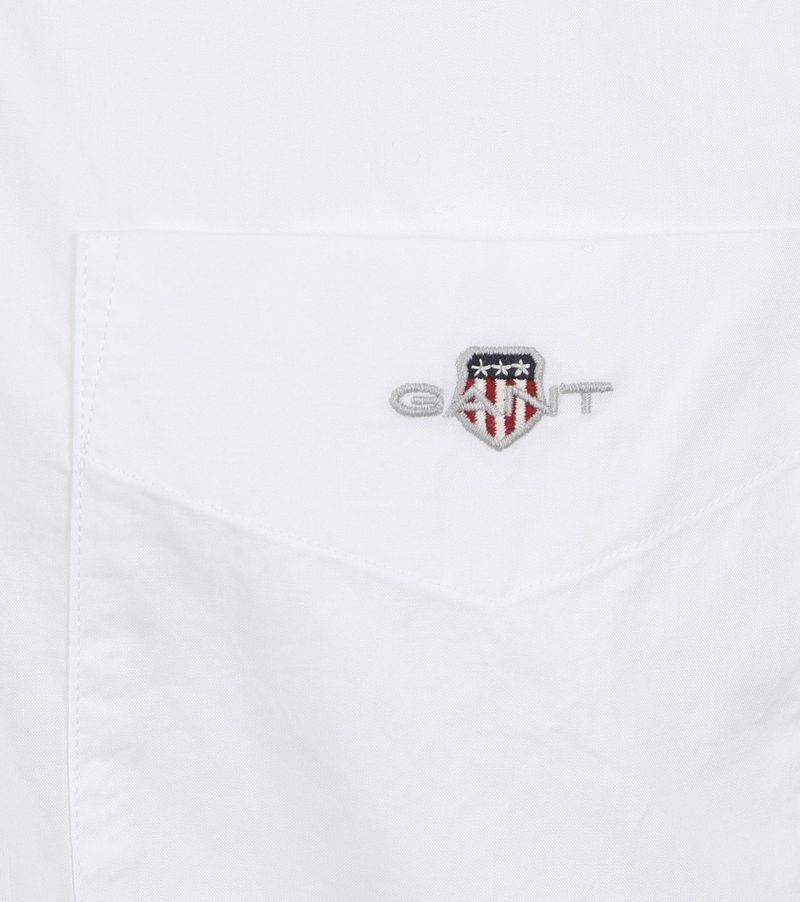 Gant Overhemd Short Sleeve Wit