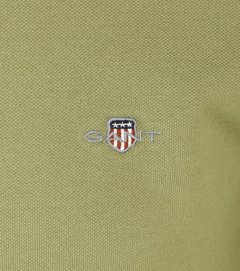 Gant Shield Piqué Poloshirt Lichtgroen