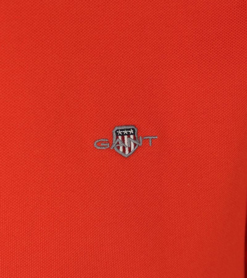 Gant Shield Piqué Poloshirt Rood