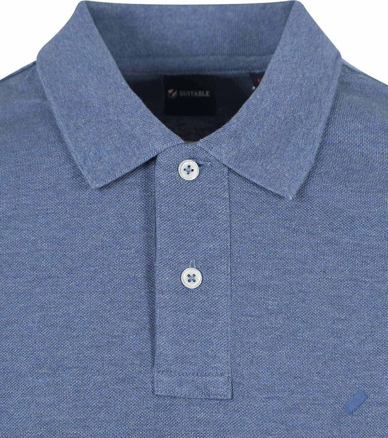 Suitable Mang Poloshirt Blauw