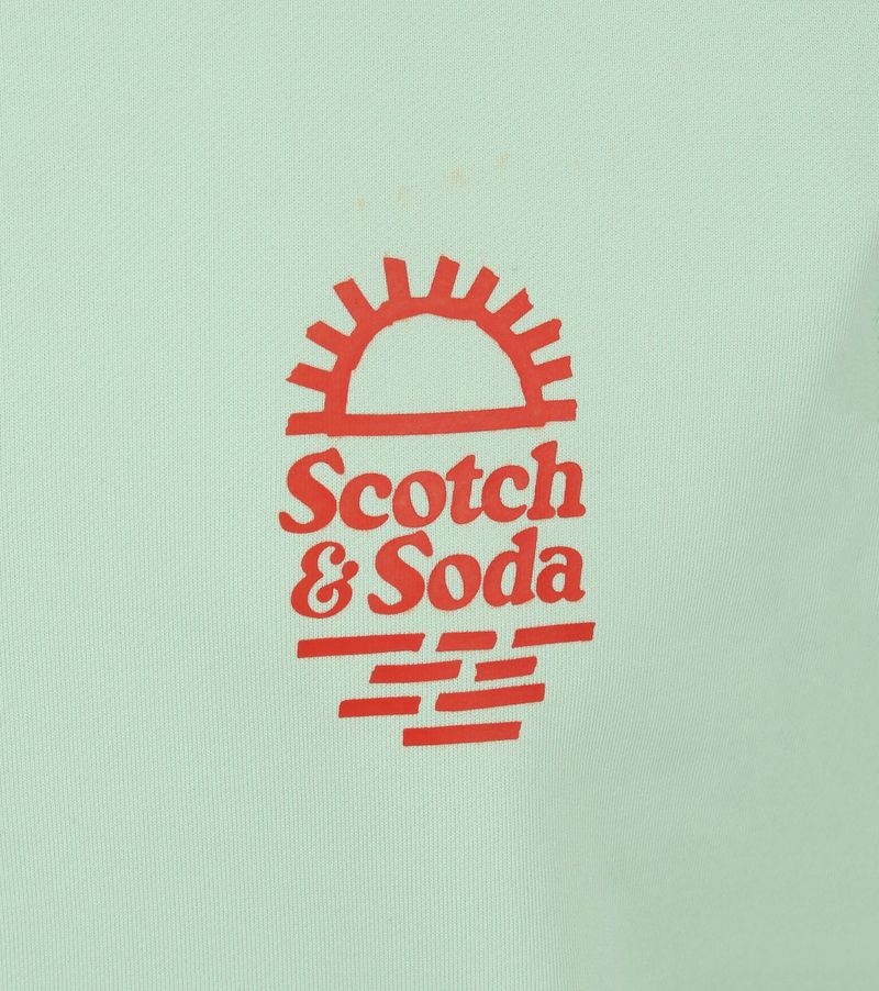 Scotch and Soda Sweater Print Lichtgroen