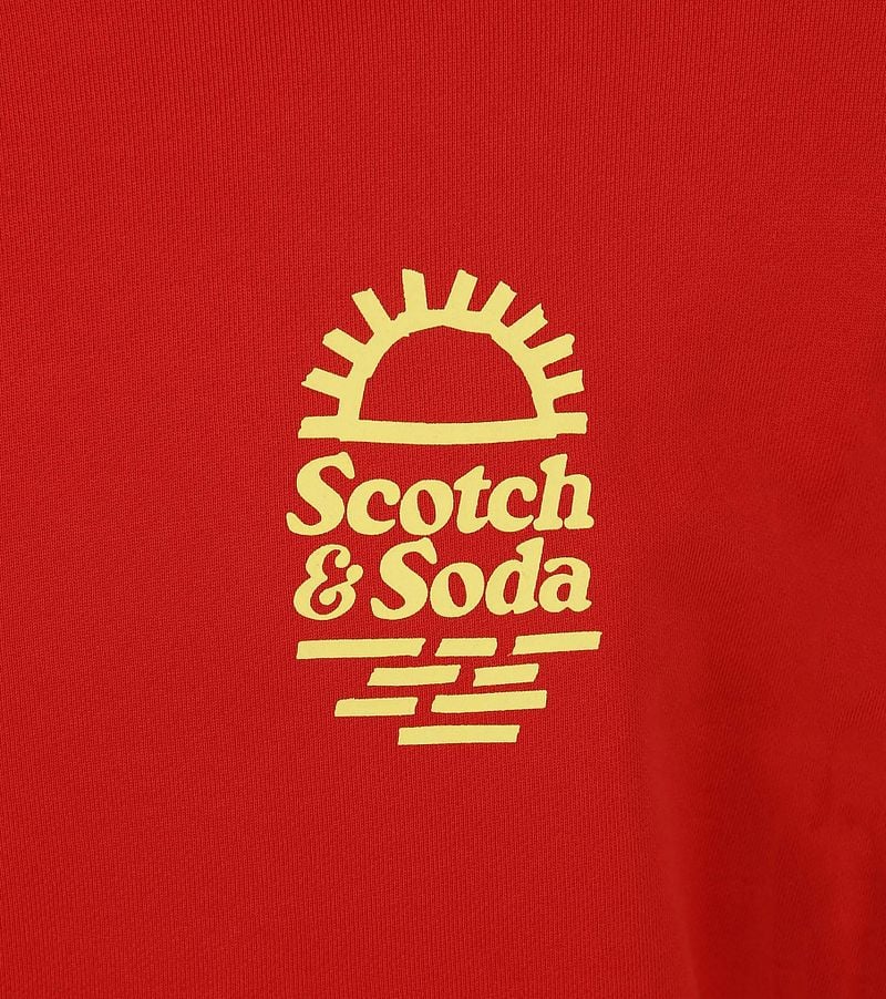 Scotch and Soda Pullover Druck Rot - Größe M günstig online kaufen