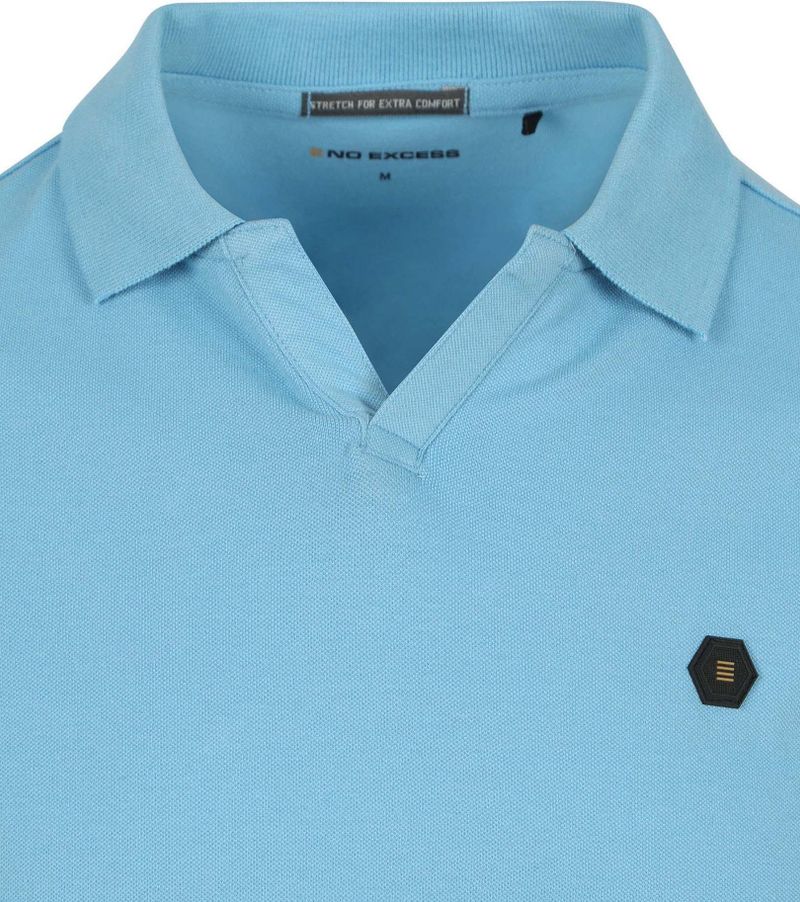 No Excess Poloshirt Riva Solid Blauw