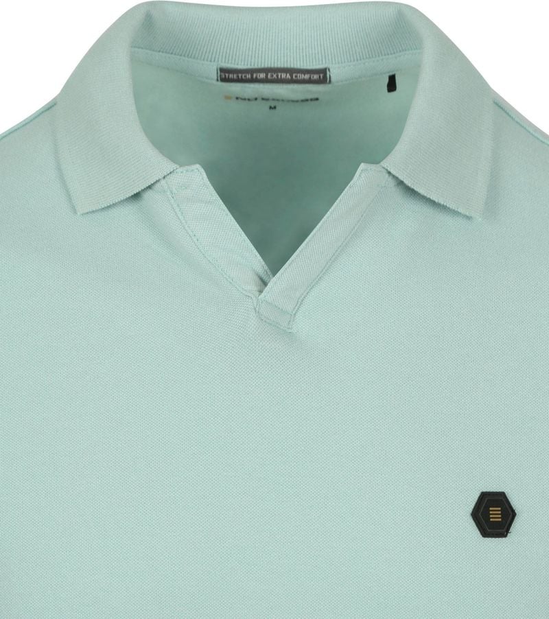 No Excess Poloshirt Riva Solid Turquoise