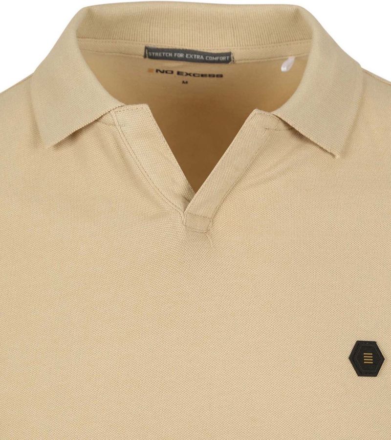 No Excess Poloshirt Riva Solid Beige