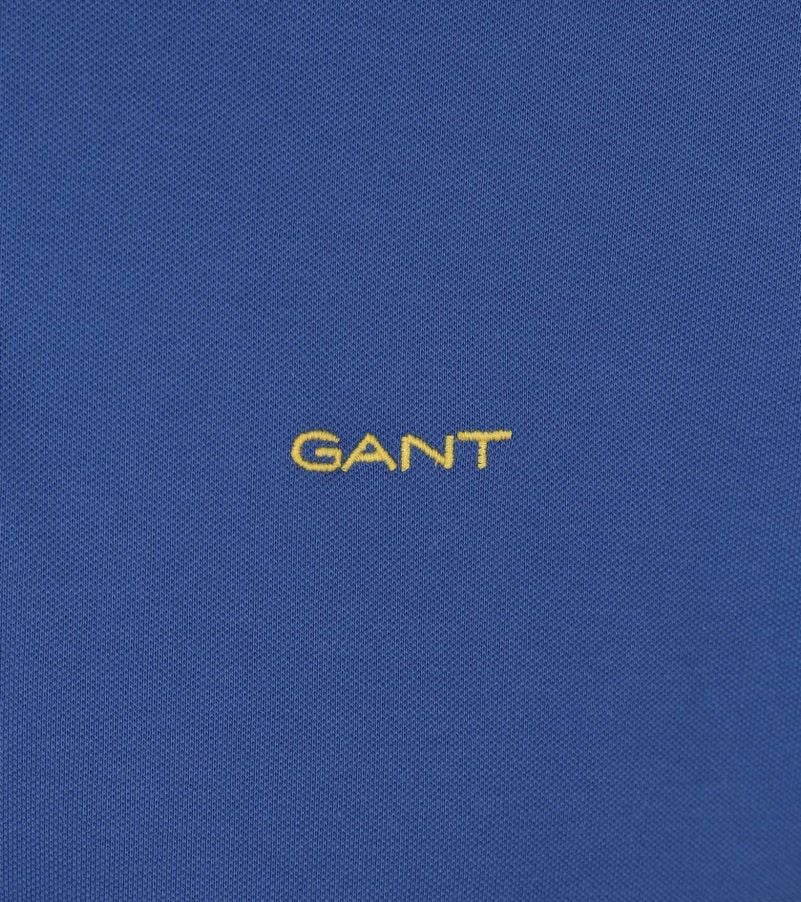 Gant Contrast Piqué Poloshirt Blauw
