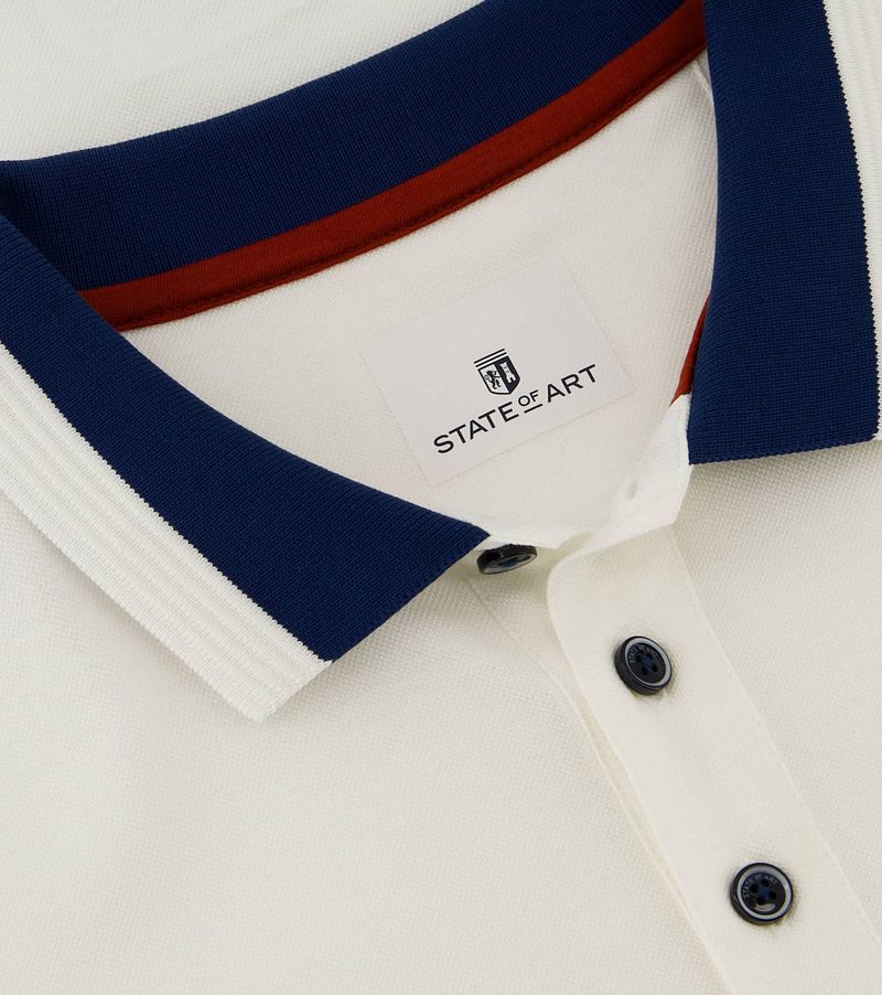 State of Art Piqué Polo Ecru