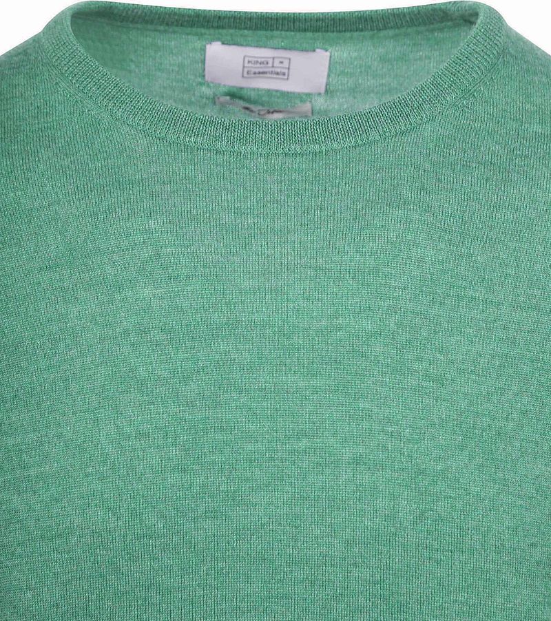 KING Essentials The John Pullover Merino Groen
