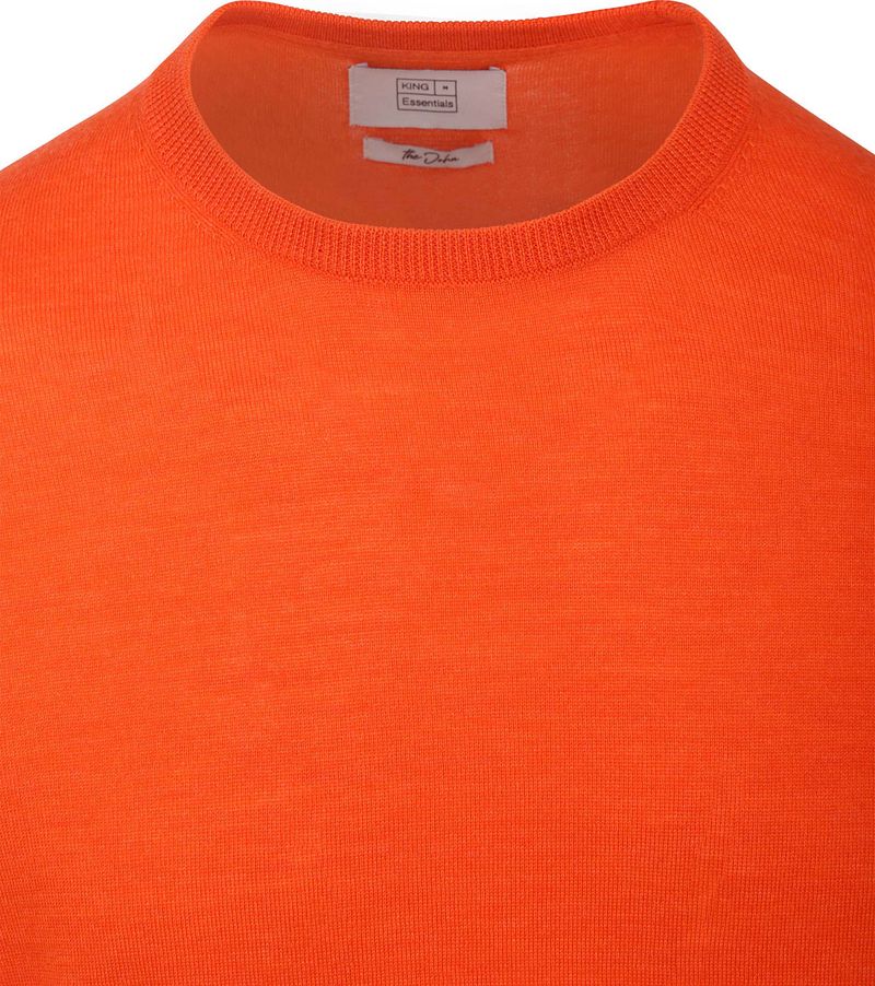 KING Essentials The John Pullover Merino Oranje