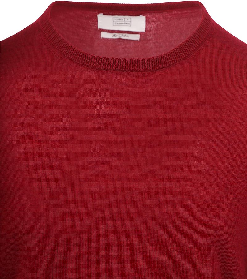 KING Essentials The John Pullover Merino Rood