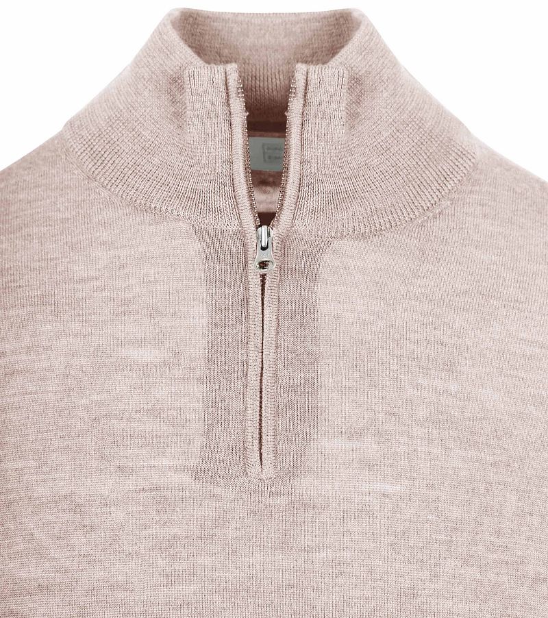 KING Essentials The Michael Half Zip Pull Merino Greige