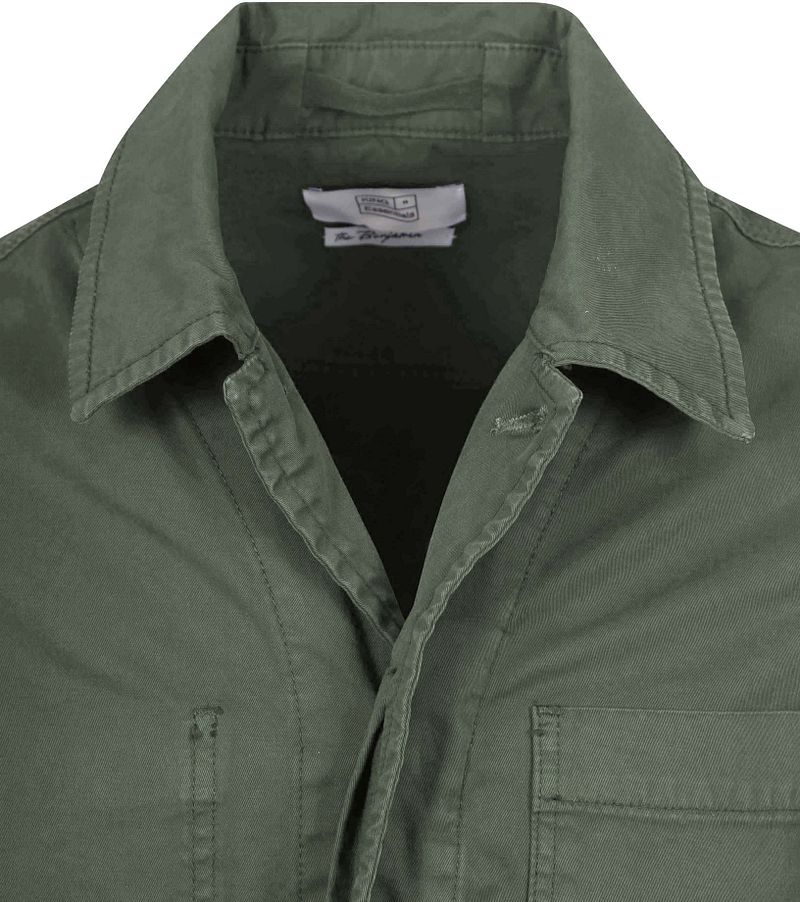 KING Essentials The Benjamin Overshirt Olijfgroen
