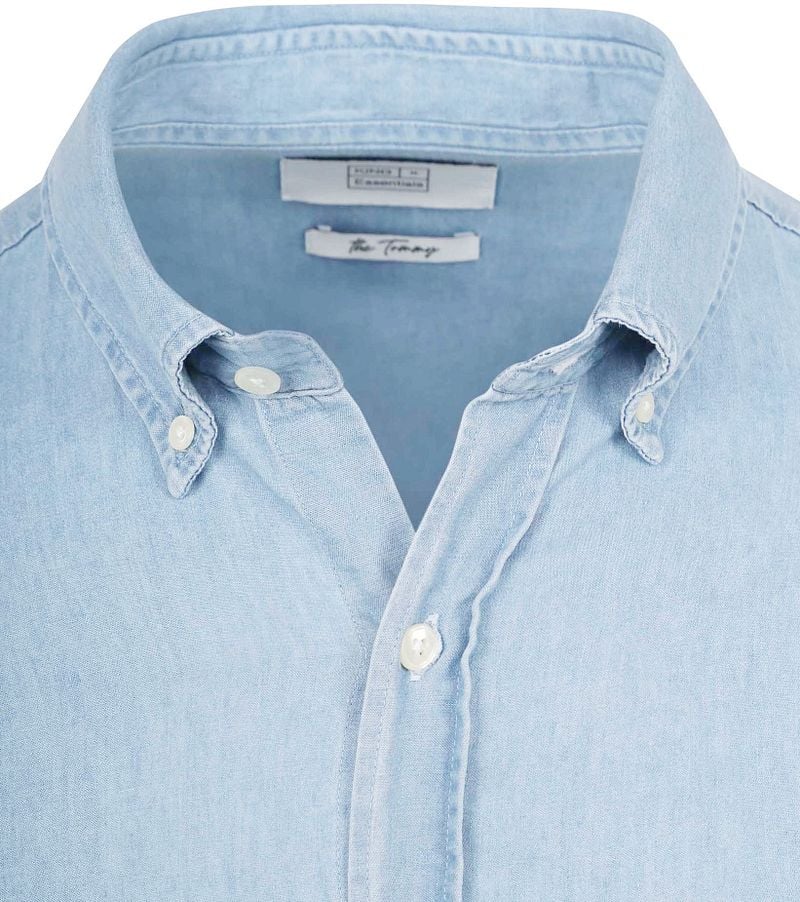 King Essentials The Tommy Denim Hemd Chambray Hellblau - Größe XXL günstig online kaufen