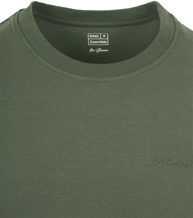 KING Essentials The Shawn T-Shirt Olijfgroen