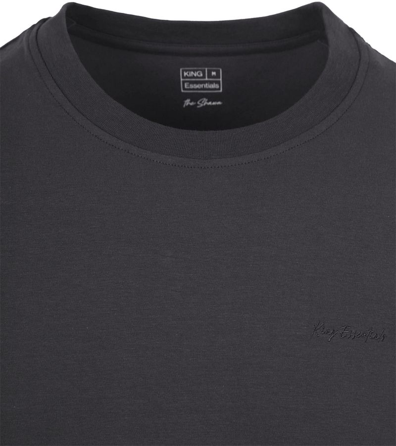KING Essentials The Shawn T-Shirt Antraciet